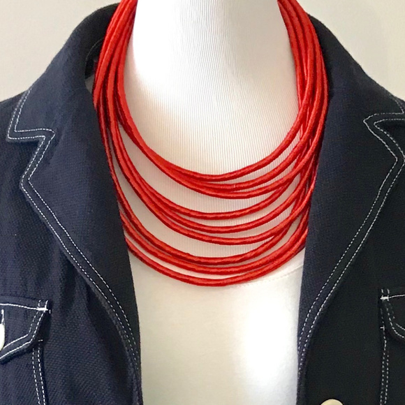 Stunning Red Rope Necklace - Picture 1 of 3